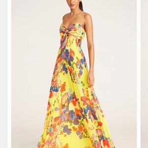 AMUR Vibrant Floral Maxi Dress